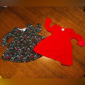 Hannah Andersson set of two toddler dresses